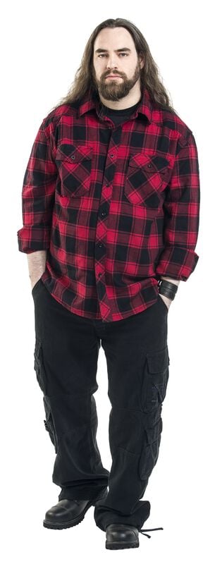 Rock Revival "Checkshirt" Flanel Shirt Red-black By Brandit