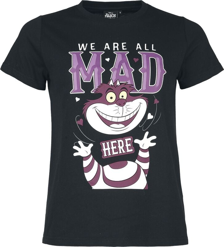 Rock Revival "Cheshire Cat - We Are All Mad Here" Pyjama Black By Alice In Wonderland