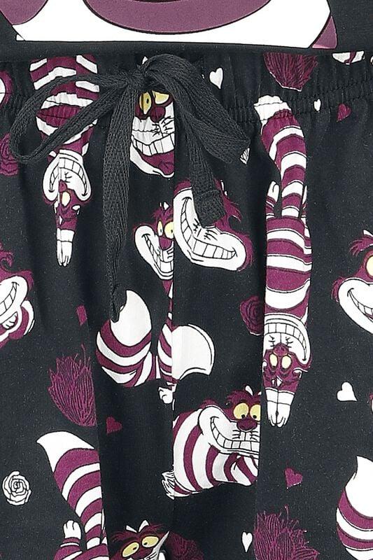 Rock Revival "Cheshire Cat - We Are All Mad Here" Pyjama Black By Alice In Wonderland