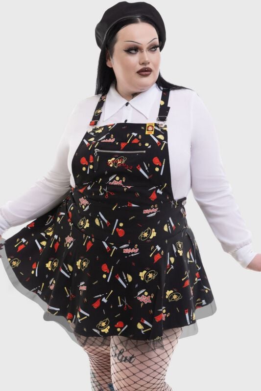 rock revival "Child's Play - It's time to play Pinafore Dress" Mini Dress multicolour by Killstar