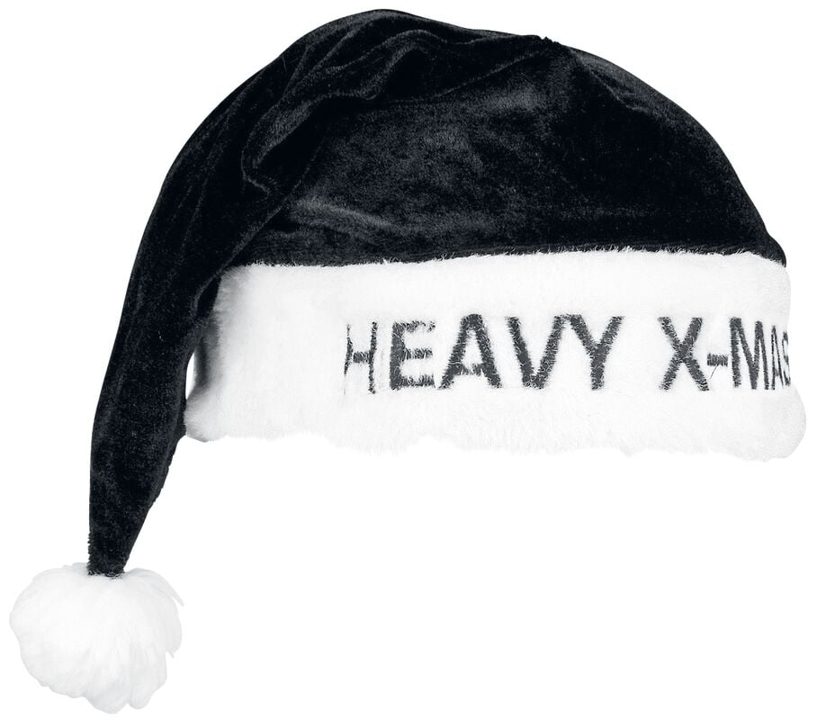 rock revival "Christmas Hat" Beanie black-white by Heavy X-Mas