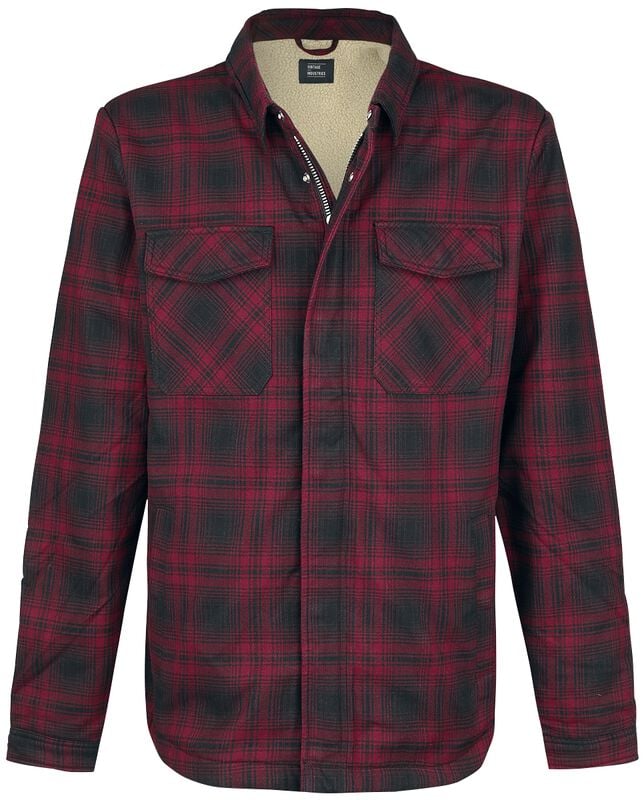 Rock Revival "Class Sherpa" Mid-Season Jackets Red-black By Vintage Industries