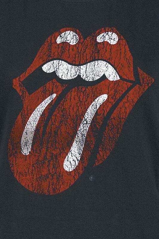 Rock Revival "Classic Tongue" T-Shirt Black By The Rolling Stones