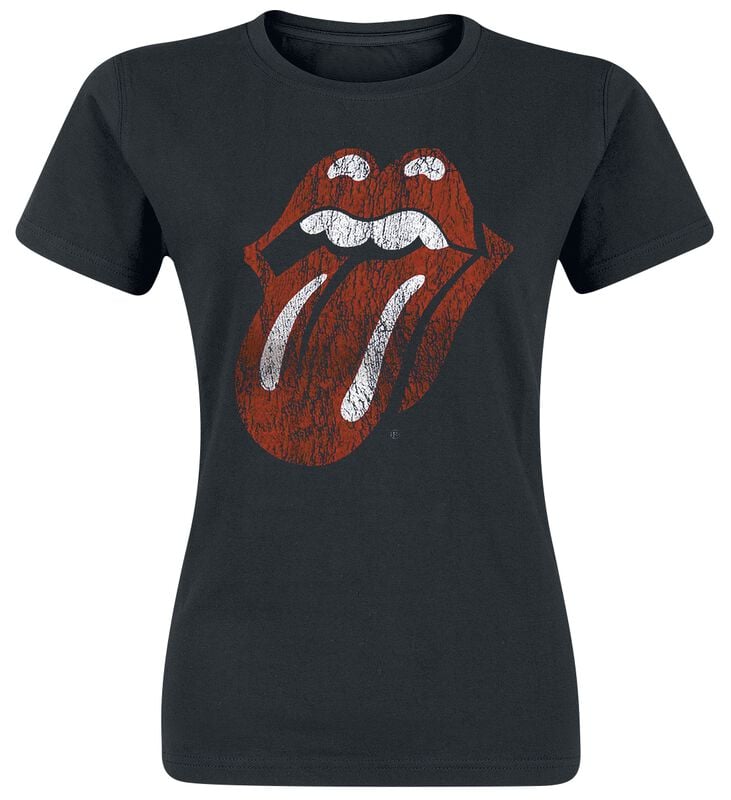 rock revival "Classic Tongue" T-Shirt black by The Rolling Stones