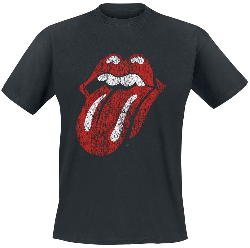 rock revival "Classic Tongue" T-Shirt black by The Rolling Stones