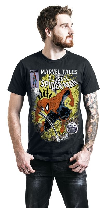 Rock Revival "Comic Battle" T-Shirt Black By Spider-Man