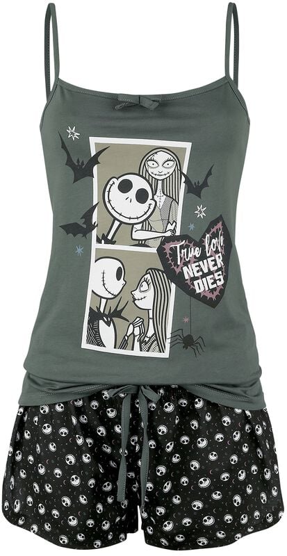 rock revival "Comic" Pyjama black-grey by The Nightmare Before Christmas