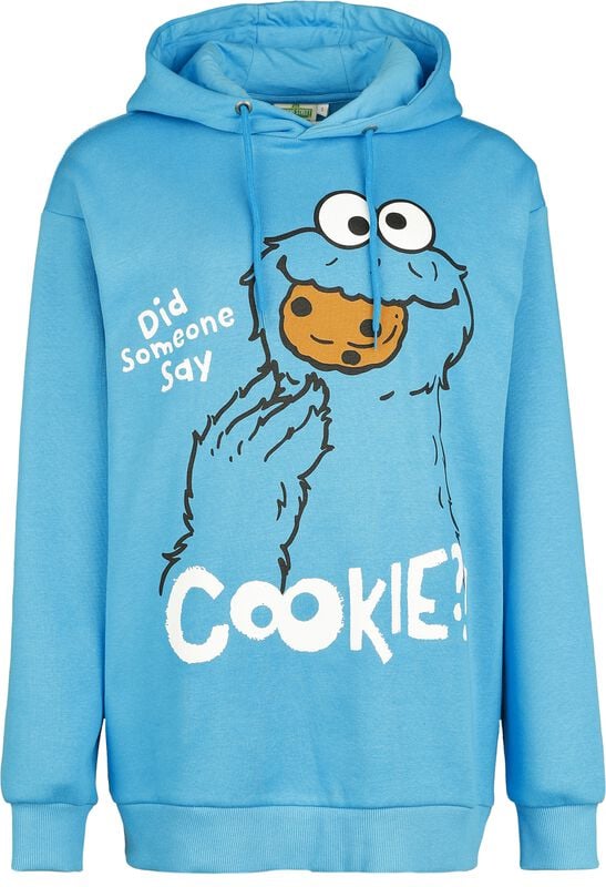 rock revival "Cookie Monster - Did someone say Cookie?" Hoodie blue by Sesame Street