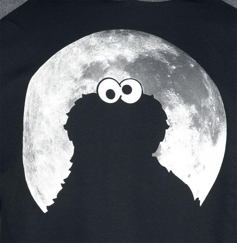 Rock Revival "Cookie Monster - Moonight" Hoodie Black-grey By Sesame Street