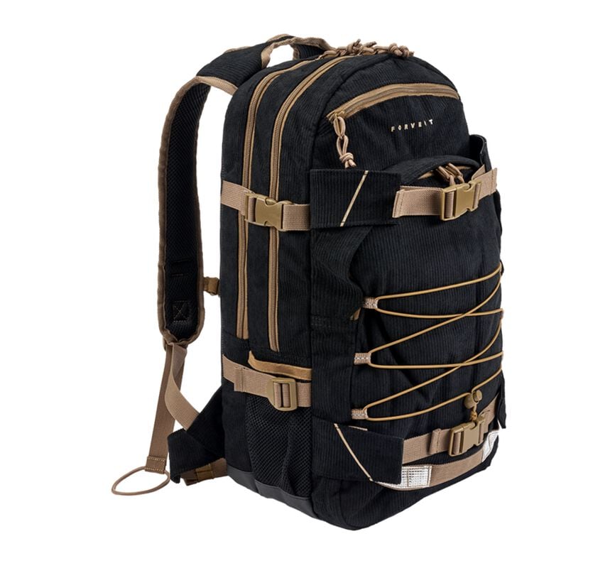 rock revival "Cord Laptop Louis" Backpack black-beige by Forvert