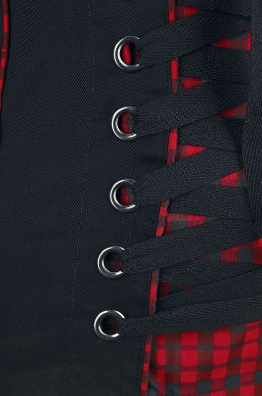 Rock Revival "Corded Chest" Halternecks Black-red By EMP Special Collection