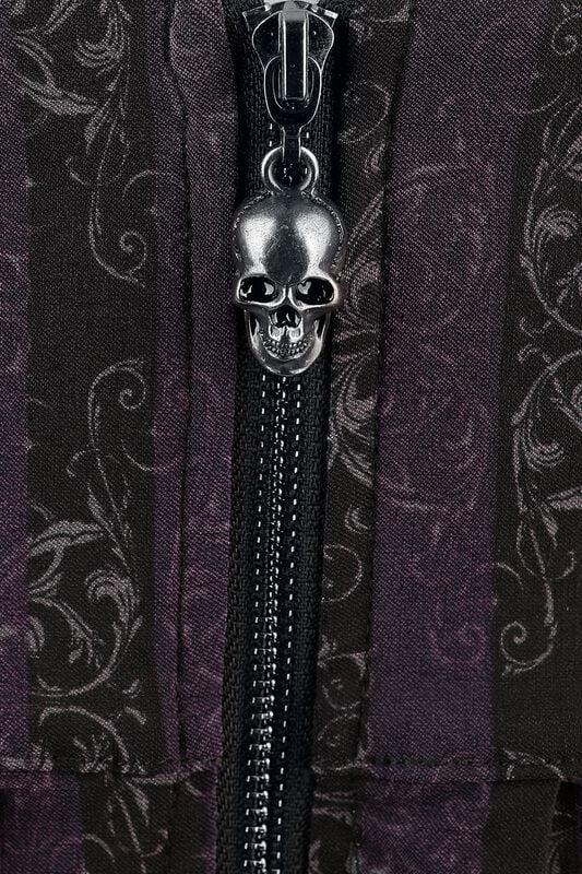 Rock Revival "Corpse Bride II - Haunted Phase Pinafore Skirt" Mini Skirt Black-lilac By Killstar