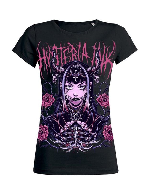rock revival "Corredor Mask - Girls' T-shirt" T-Shirt black by Hysteria Ink