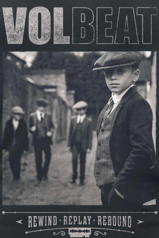 Rock Revival "Cover - Rewind Replay Rebound" Top Black By Volbeat