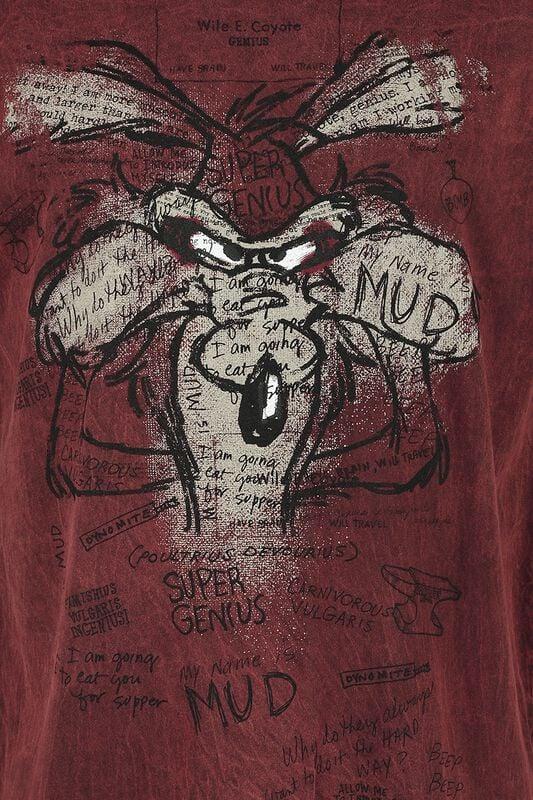 Rock Revival "Coyote - Genius" T-Shirt Red By Looney Tunes