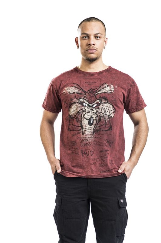 Rock Revival "Coyote - Genius" T-Shirt Red By Looney Tunes