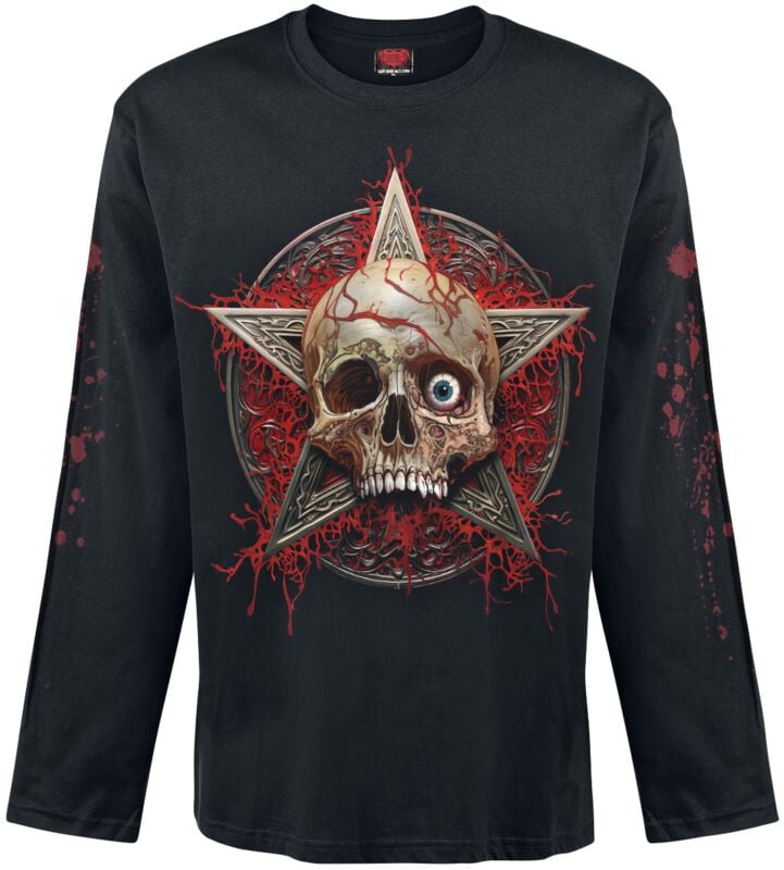 rock revival "Creeping Curse - Long-sleeved Top" Long-sleeve Shirt black by Spiral