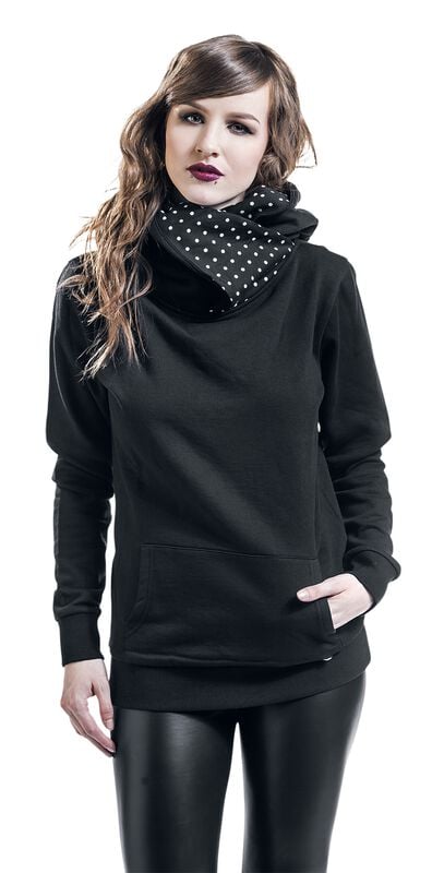 rock revival "Cross Over Dotty" Hoodie black by Pussy Deluxe