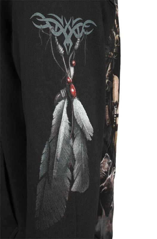 Rock Revival "Cry Of The Wolf" Hoodie Black By Spiral