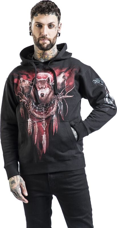 Rock Revival "Cry Of The Wolf" Hoodie Black By Spiral
