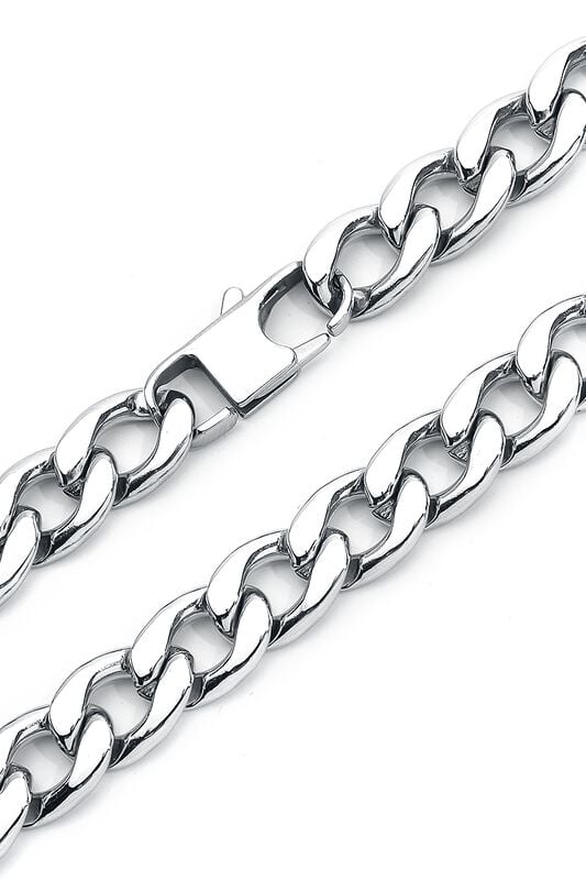Rock Revival "Curb Chain" Necklace Silver-coloured By EtNox Hard And Heavy