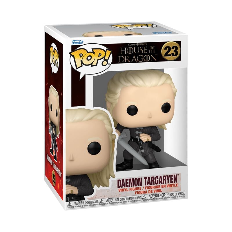 rock revival "Daemon Targaryen Vinyl Figurine 23" Funko Pop by House Of The Dragon