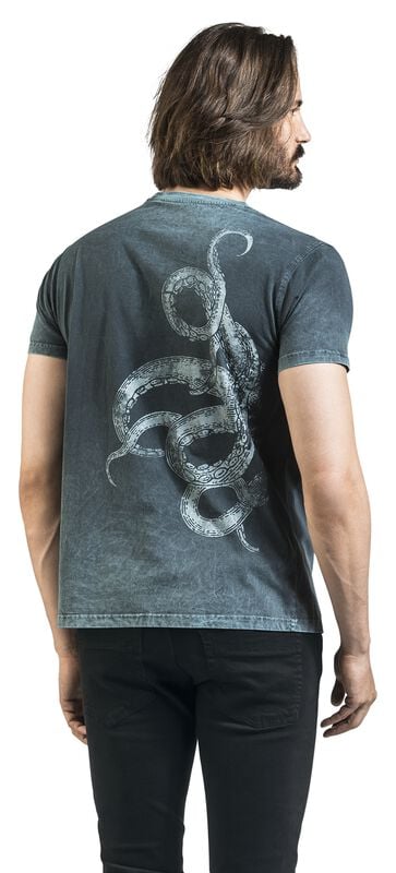 Rock Revival "Davos Goth Stars" T-Shirt Turquoise By Outer Vision