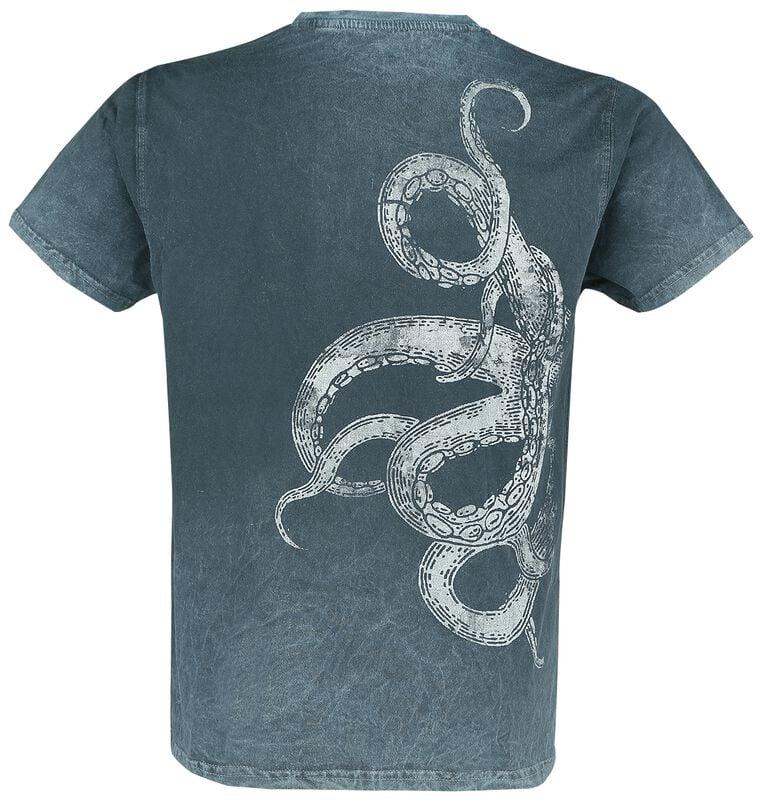 Rock Revival "Davos Goth Stars" T-Shirt Turquoise By Outer Vision