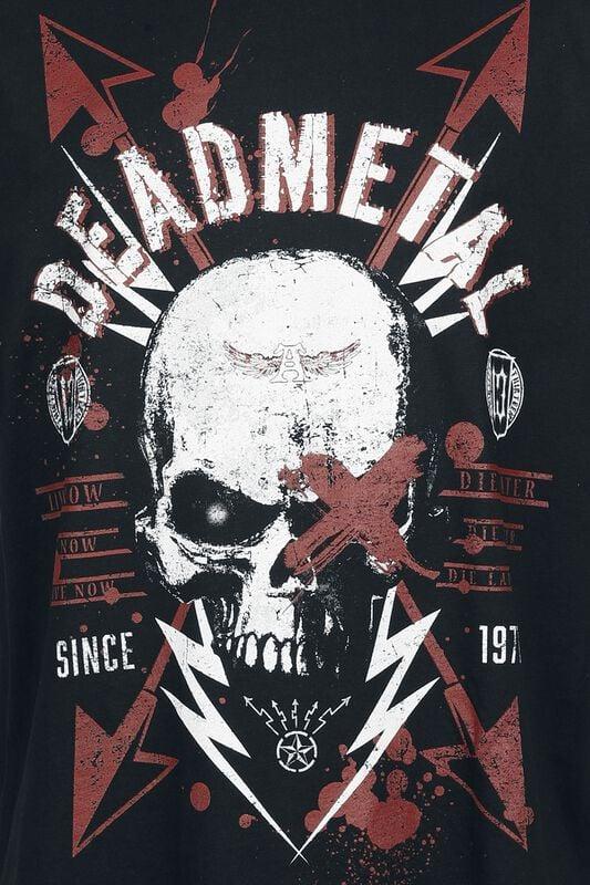 Rock Revival "Dead Metal Men's Oversized T-shirt" T-Shirt Black By Alchemy England