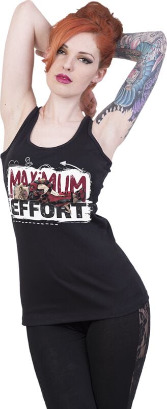 Rock Revival "Deadpool - Maximum Effort" Top Black By Deadpool