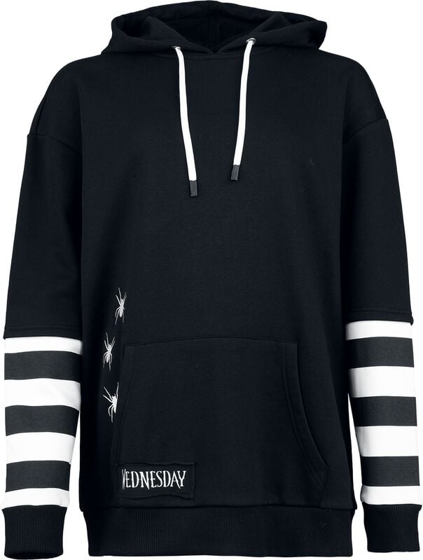 rock revival "Death and Flowers - Oversized" Hoodie black-white by Wednesday