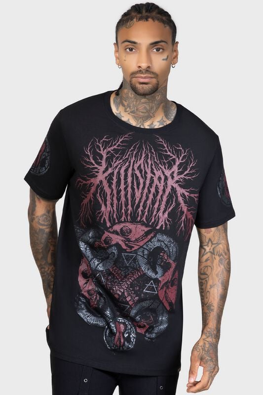 rock revival "Death Cycles T-shirt" T-Shirt black-red by Alchemy by Killstar