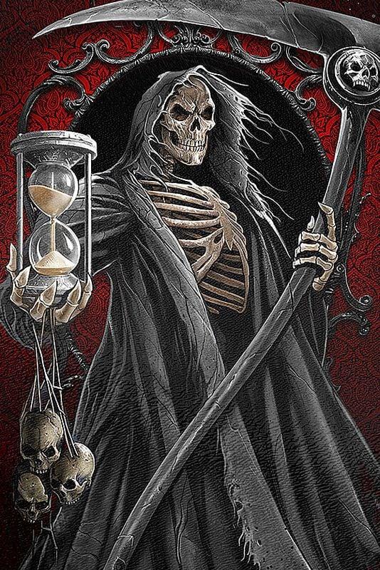 Rock Revival "Death Tarot" Cutting Board Multicolour By Spiral