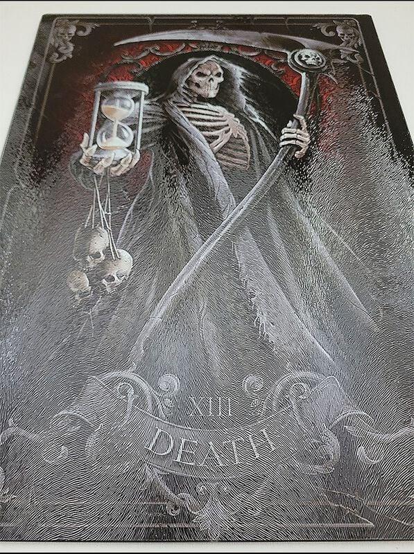 Rock Revival "Death Tarot" Cutting Board Multicolour By Spiral