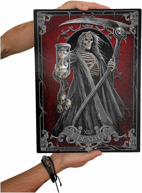 Rock Revival "Death Tarot" Cutting Board Multicolour By Spiral