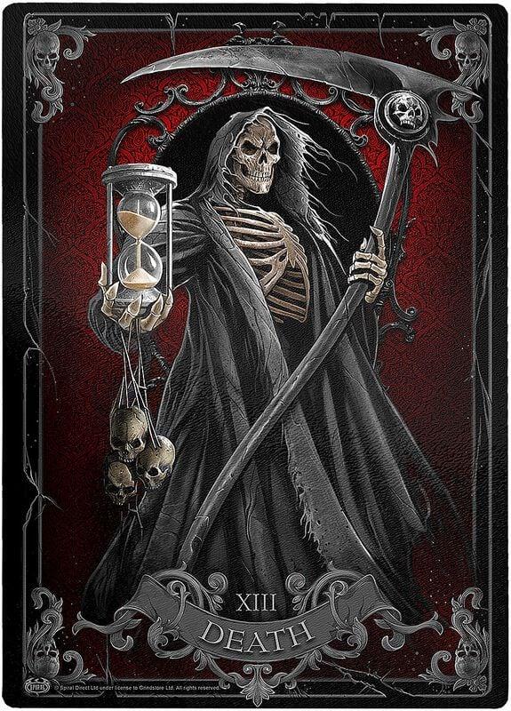 rock revival "Death Tarot" Cutting Board multicolour by Spiral