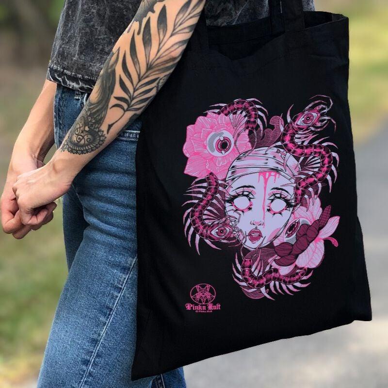 Rock Revival "Decay Black" Fabric Bag Black By Pinku Kult