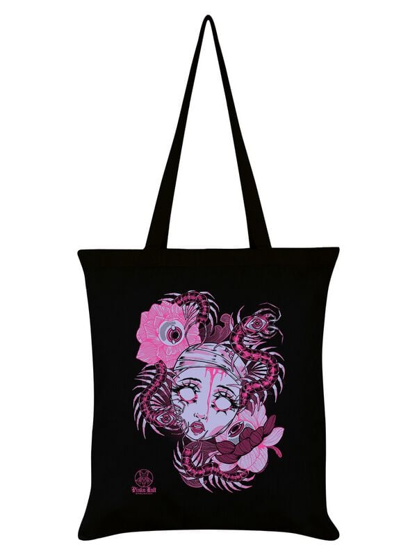 rock revival "Decay Black" Fabric bag black by Pinku Kult