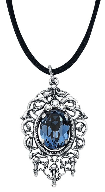 rock revival "Deep Ocean" Necklace silver-coloured by Krikor