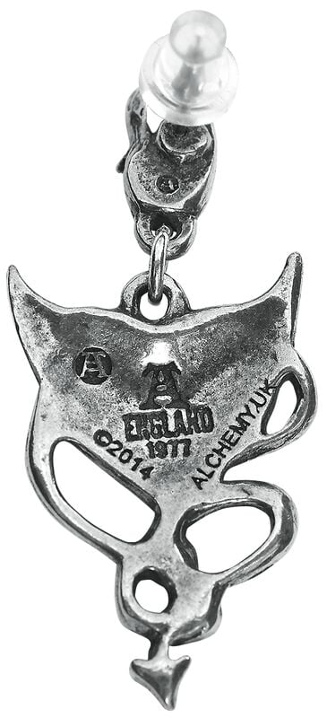 Rock Revival "Devil Heart Studs" Stud Earring Set By Alchemy Gothic