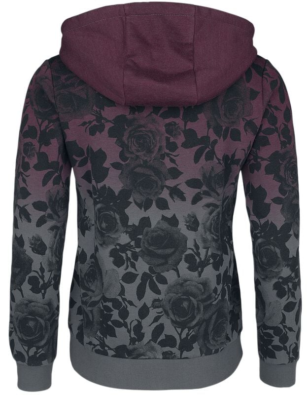 Rock Revival "Dip-dye Hoodie" Hoodie Jacket Bordeaux-grey By Rock Rebel By EMP