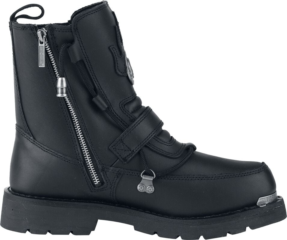Rock Revival "Distortion" Biker Boot Black By Harley Davidson