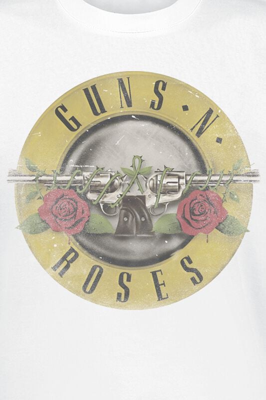 Rock Revival "Distressed Bullet" T-Shirt White By Guns N' Roses