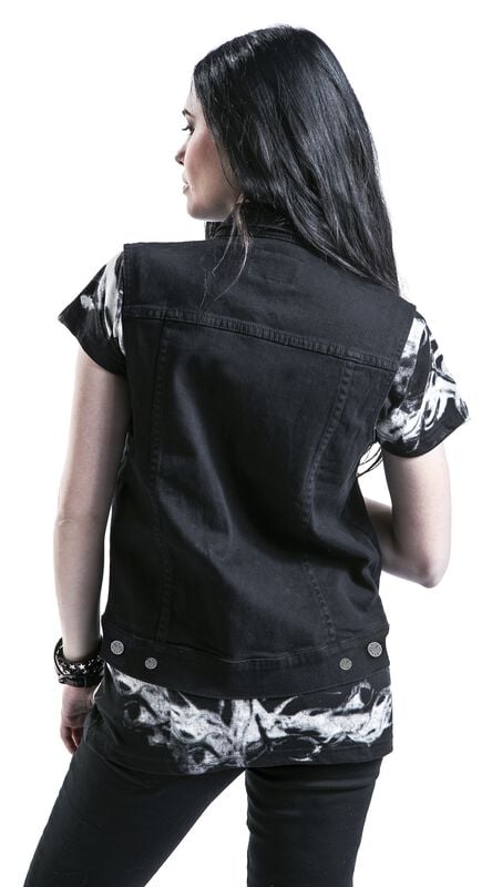Rock Revival "Don't Stand So Close To Me" Vest Black By Black Premium By EMP