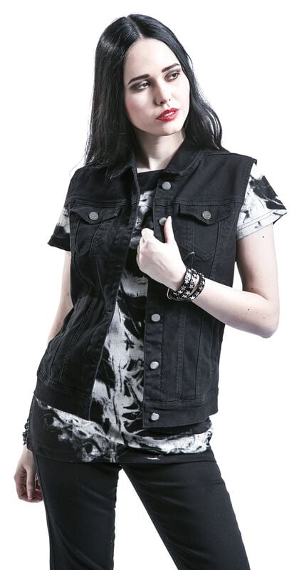 rock revival "Don't Stand So Close To Me" Vest black by Black Premium by EMP