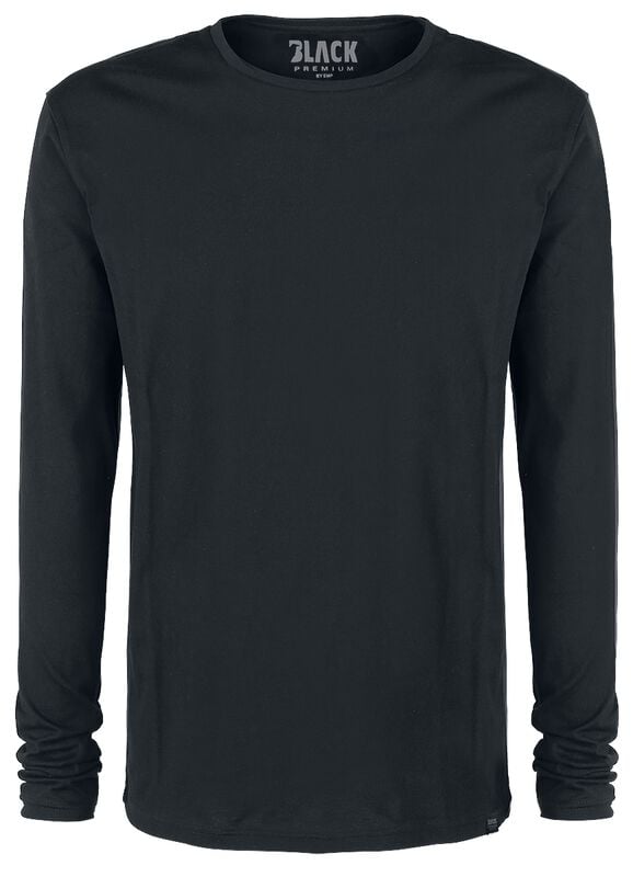 Rock Revival "Double Pack Black Long-Sleeve Tops With Crew Neck And V Neck" Long-sleeve Shirt Black By Black Premium By EMP