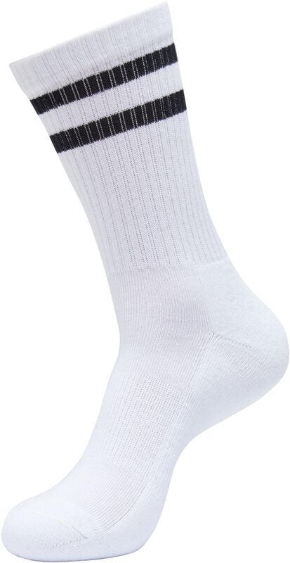Rock Revival "Double Stripe Socks 5-Pack" Socks White-black By Urban Classics