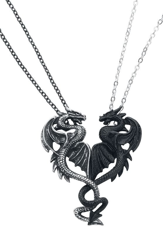rock revival "Draconic Tryst" Necklace black-silver by Alchemy Gothic