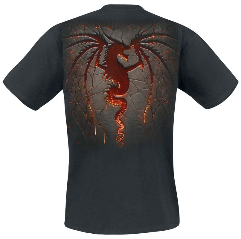 Rock Revival "Dragon Furnace" T-Shirt Black By Spiral