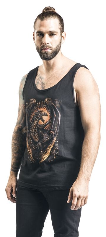 rock revival "Dragon Furnace" Tanktop black by Spiral